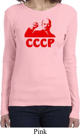 Lenin CCCP Ladies Long Sleeve Shirt