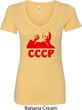 Lenin CCCP Ladies V-Neck Shirt