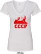 Lenin CCCP Ladies V-Neck Shirt