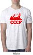 Lenin CCCP Mens Burnout Shirt, White