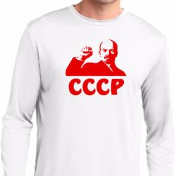 Lenin CCCP Mens Dry Wicking Long Sleeve Shirt Lenin CCCP Mens Dry Wicking Long Sleeve Shirt
