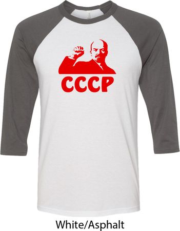 Lenin CCCP Mens Raglan Shirt