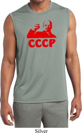 Lenin CCCP Mens Sleeveless Moisture Wicking Shirt