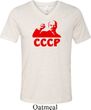 Lenin CCCP Mens Tri Blend V-neck Shirt