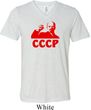 Lenin CCCP Mens Tri Blend V-neck Shirt