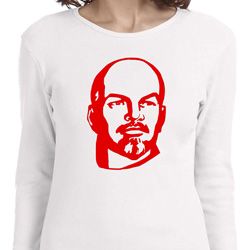 Lenin Profile Ladies Long Sleeve Shirt