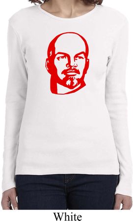 Lenin Profile Ladies Long Sleeve Shirt