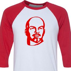 Lenin Profile Mens Raglan Shirt Lenin Profile Mens Raglan Shirt