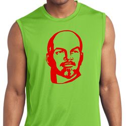 Lenin Profile Mens Sleeveless Moisture Wicking Shirt Lenin Profile Mens Sleeveless Moisture Wicking Shirt
