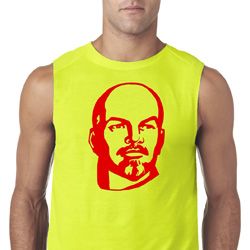 Lenin Profile Mens Sleeveless Shirt Lenin Profile Mens Sleeveless Shirt
