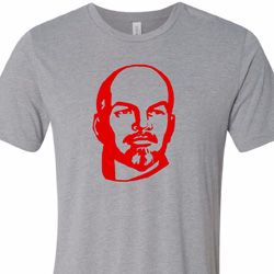 Lenin Profile Mens Tri Blend Crewneck Shirt Lenin Profile Mens Tri Blend Crewneck Shirt