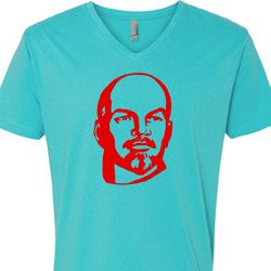Lenin Profile Mens V-Neck Shirt Lenin Profile Mens V-Neck Shirt