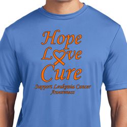 Leukemia Cancer Awareness Hope Love Cure Dry Wicking T-shirt