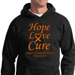 Leukemia Cancer Awareness Hope Love Cure Hoodie