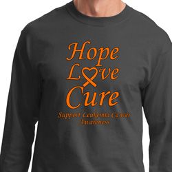 Leukemia Cancer Awareness Hope Love Cure Long Sleeve