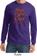 Leukemia Cancer Awareness Hope Love Cure Long Sleeve