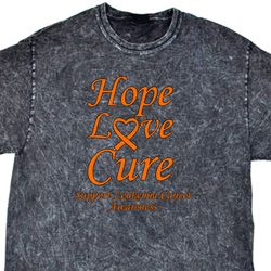 Leukemia Cancer Awareness Hope Love Cure Mineral Tie Dye Shirt