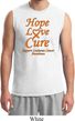 Leukemia Cancer Awareness Hope Love Cure Muscle Shirt