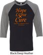 Leukemia Cancer Awareness Hope Love Cure Raglan Shirt