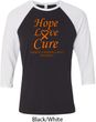 Leukemia Cancer Awareness Hope Love Cure Raglan Shirt