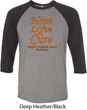 Leukemia Cancer Awareness Hope Love Cure Raglan Shirt