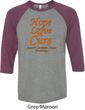 Leukemia Cancer Awareness Hope Love Cure Raglan Shirt