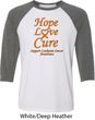 Leukemia Cancer Awareness Hope Love Cure Raglan Shirt