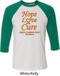 Leukemia Cancer Awareness Hope Love Cure Raglan Shirt