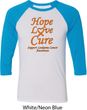Leukemia Cancer Awareness Hope Love Cure Raglan Shirt