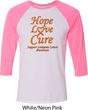 Leukemia Cancer Awareness Hope Love Cure Raglan Shirt