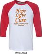 Leukemia Cancer Awareness Hope Love Cure Raglan Shirt