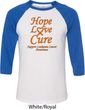 Leukemia Cancer Awareness Hope Love Cure Raglan Shirt