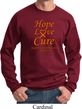 Leukemia Cancer Awareness Hope Love Cure Sweatshirt