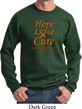 Leukemia Cancer Awareness Hope Love Cure Sweatshirt
