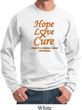 Leukemia Cancer Awareness Hope Love Cure Sweatshirt
