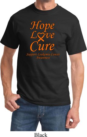 Leukemia Cancer Awareness Hope Love Cure T-shirt