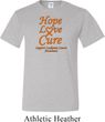 Leukemia Cancer Awareness Hope Love Cure Tall Shirt