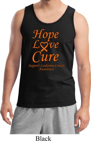 Leukemia Cancer Awareness Hope Love Cure Tank Top