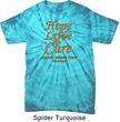 Leukemia Cancer Awareness Hope Love Cure Tie Dye T-shirt