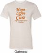 Leukemia Cancer Awareness Hope Love Cure Tri Blend Tee