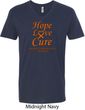 Leukemia Cancer Awareness Hope Love Cure V-neck