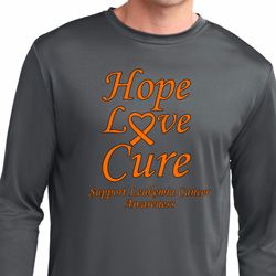 Leukemia Cancer Hope Love Cure Dry Wicking Long Sleeve