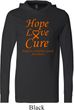 Leukemia Cancer Hope Love Cure Lightweight Hoodie