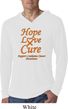 Leukemia Cancer Hope Love Cure Lightweight Hoodie Tee