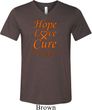 Leukemia Cancer Hope Love Cure Tri Blend V-neck
