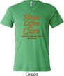 Leukemia Cancer Hope Love Cure Tri Blend V-neck