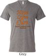 Leukemia Cancer Hope Love Cure Tri Blend V-neck