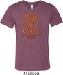 Leukemia Cancer Hope Love Cure Tri Blend V-neck