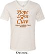 Leukemia Cancer Hope Love Cure Tri Blend V-neck