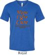 Leukemia Cancer Hope Love Cure Tri Blend V-neck